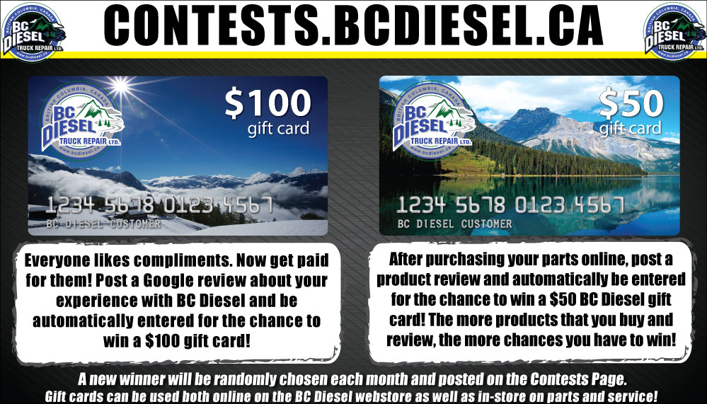 BC Diesel Gift Card Contest