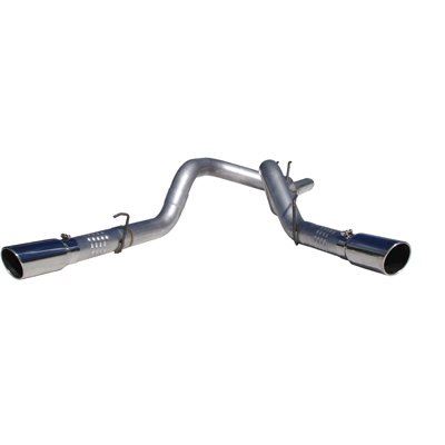 S6244AL - MBRP 4-inch DPF Back COOL DUALS Exhaust - Aluminized Ford 2008-2010