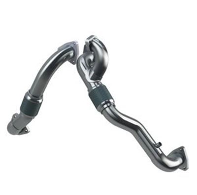 FAL2761 - MBRP's Heavy Duty Up-Pipe Assembly for 2008-2010 Ford 6.4L Powerstrokes features a direct bolt-on installation and heavy-duty stainless steel turbo flex couplings that are designed to hold up in the most extreme environments.