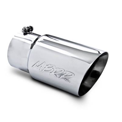 T5074 - MBRP Exhaust Tip 5-inch - 6-inch x 12-inch Angled - Dual Walled - Stainless (T304)