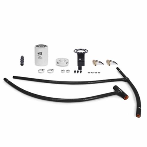 Silver Ford Powerstroke 6.0L Aluminum Coolant Degas Bottle Black and Cap with Filtration Kit Updated Sight Glass 