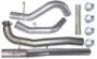 SS671NM - Flo-Pro 5-inch Down Pipe Back Exhaust - Stainless - No Muffler - GM 2015.5 - 2016