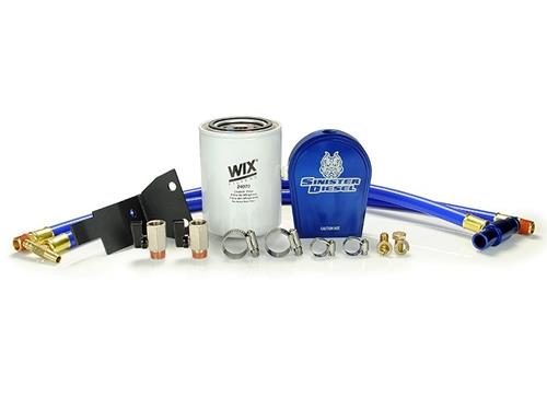 SD-COOLFIL-6.0-W - Sinister Diesel Coolant Filter Kit w/ WIX Filter for 2003-2007 Ford Powerstroke 6.0L F-Series diesels.