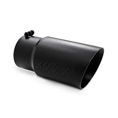 T5074BLK - MBRP Exhaust Tip 5-inch - 6-inch x 12-inch Angled - Dual Walled - Black