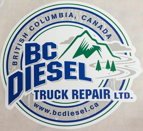 BCDS-60W - BC Diesel 6.0-inch White Sticker (Large)