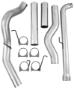 S60200PLM - MBRP's 5-inch Down Pipe Back PLM Series Exhaust System for your 2001-2007 GMC Chevy 6.6L Duramax LB7, LLY, and LBZ diesel pickup. Made from heavy gauge aluminized steel, this free-flow kit does not come with a muffler or exhaust tip.