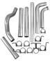 S6212PLM - MBRP's 4-inch Turbo Back PLM Series Exhaust System for your 2003-2007 Ford Powerstroke 6.0L F250/F350 diesel pickup. Made from heavy gauge aluminized steel, this free-flow kit does not come with a muffler or exhaust tip.