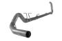 SS831NM - Flo-Pro 4-inch Turbo Back Exhaust - Stainless - No Muffler - Ford 1999 - 2003
