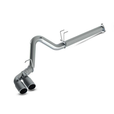 S6288409 - MBRP 4-inch DPF Back Exhaust - Stainless WT Ford 2015-2016 Dual Outlet