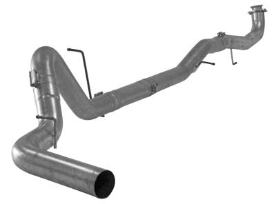 880NM - FloPro 4-inch Down Pipe Back Exhaust - Aluminized No Muffler - GM 2017