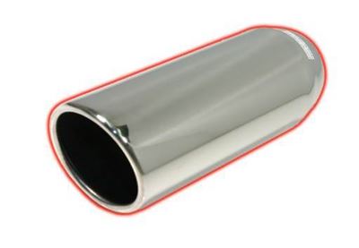 506012RAC - FloPro's 5-6-inch x 12-inch Rolled Angle Cut 304 Stainless Steel exhaust tip - fits 5-inch Exhaust systems