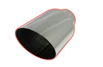 407015AC - FloPro's 4-7-inch x 15-inch 45┬░ Miter Angle Cut 304 SS exhaust tip - fits 4-inch Exhaust systems