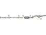832NB - Flo-Pro 4-inch Down Pipe Back Exhaust - Aluminized Ford 2008 - 2010