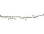 SS834NM - Flo-Pro 4-inch Down Pipe Back Exhaust - Stainless - No Muffler - GM 2007 - 2010