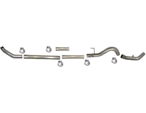 SS1839 - Flo-Pro 4-inch Turbo Back Exhaust - Stainless - No Muffler - Dodge 2007 - 2009