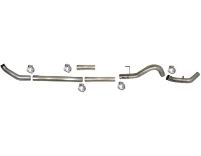 SS1849 - Flo-Pro 4-inch Turbo Back Exhaust - Stainless - No Muffler - Dodge 2010 - 2012
