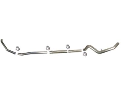 SS831NM - Flo-Pro 4-inch Turbo Back Exhaust - Stainless - No Muffler - Ford 1999 - 2003