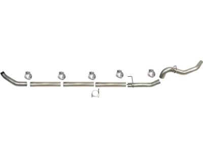 654 - Flo-Pro 5-inch Turbo Back Exhaust - Aluminized - Dodge 2011-2018 CAB & CHASSIS - No Muffler