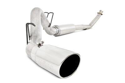 S6100304 - MBRP's 4-inch Turbo Back PRO Series Exhaust System for your 1994-2002 Dodge Ram Cummins 5.9L diesel pickup. Made from mirror polished T304 stainless steel (which lasts longer than aluminized exhaust), this kit comes with a polished stainless muffler and exhaust tip.