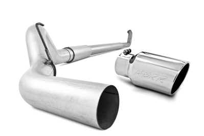 S61140409 - MBRP's 5-inch Turbo Back XP Series Exhaust System for your 2003-2004 Dodge Cummins 5.9L diesel pickup. Made from 16 gauge T409 stainless steel (which lasts longer than aluminized exhaust), this kit comes with a T304 polished stainless muffler and exhaust tip.