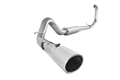 S6200AL - MBRP's 4-inch aluminized AL INSTALLER Series Turbo Back Exhaust System for your 1999-2003 Ford Powerstroke 7.3L F250/F350 diesel truck comes with a T304 polished stainless muffler and MBRP exhaust tip.