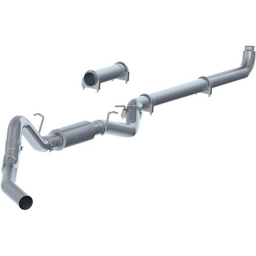 C6004P - MBRP's Performance Series 4-inch Down Pipe Back Exhaust System for your 2007-2010 GMC/Chevy 6.6L Duramax LMM diesel pickup. Made from heavy gauge aluminized steel, this kit comes with a 304 polished stainless muffler. No exhaust tip comes with this system.
