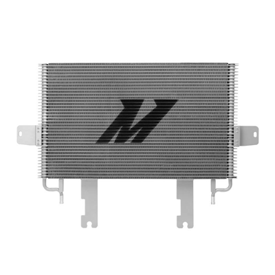MMTC-F2D-03SL - Mishimoto's new 37-row stacked-plate transmission cooler provides a larger surface area increases core volume by 21% compared to the stock 31-row transmission cooler in 2003-2007 Ford Powerstroke 6.0L diesel trucks. Designed as a direct, drop-in replacement, this unit increases fluid capacity by 1/3 qt and has a proven 10┬░C temperature drop.