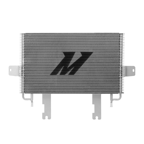 MMTC-F2D-03SL - Mishimoto's new 37-row stacked-plate transmission cooler provides a larger surface area increases core volume by 21% compared to the stock 31-row transmission cooler in 2003-2007 Ford Powerstroke 6.0L diesel trucks. Designed as a direct, drop-in replacement, this unit increases fluid capacity by 1/3 qt and has a proven 10┬░C temperature drop.