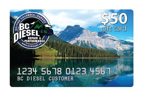 BCDGC-50 - $50 BC Diesel Gift Card