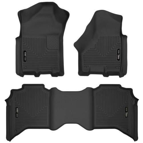 Picture of Husky Floor Mats - Front and Rear - Dodge 2019-2021 CrewCab 2500 & 3500