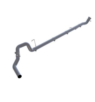 Picture of P1 Race Parts 4" Downpipe Back Race Exhaust - Aluminized  Dodge 2019-2022