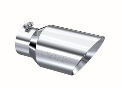 Picture of MBRP Exhaust Tip - 4" x 6" x 12" Angled Dual Wall Polished Stainless
