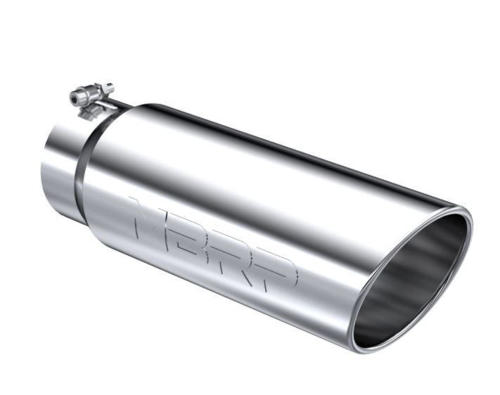 Image de MBRP Exhaust Tip - 5" x 6" x 18" Angled Rolled End Polished Stainless