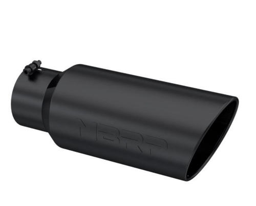 Image de MBRP Exhaust Tip 5" - 7" x 18" Angled Rolled End Black Finish