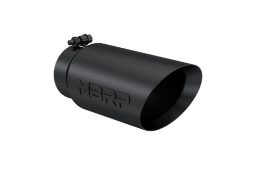 Image de MBRP Exhaust Tip 4" - 5" x 12" Angled Dual Wall Black Finish