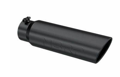Picture of MBRP Exhaust Tip 4" - 5" x 18" Angled Rolled End Black Finish