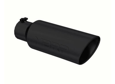 Picture of MBRP Exhaust Tip 4" - 6" x 18" Angled Rolled End Black Finish