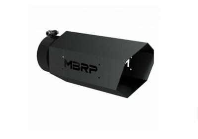 Image de MBRP HEX Exhaust Tip - 5" - 6" x 16" Black Coated wo SS logo