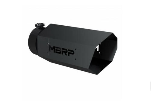 Image de MBRP HEX Exhaust Tip - 5" - 6" x 16" Black Coated wo SS logo