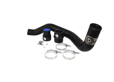 Picture of aFe BladeRunner 3" Aluminum Hot Intercooler Pipe Black - GMC/Chevy 6.6L Duramax 2004.5-2010