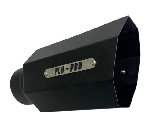 Image de Flo-Pro Exhaust Tip - 4" - 5" x 12" Octagon - Black