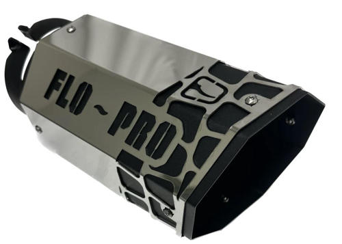Picture of Flo-Pro Exhaust Tip - 4" - 5" x 12" Octagon - Polished Overlay