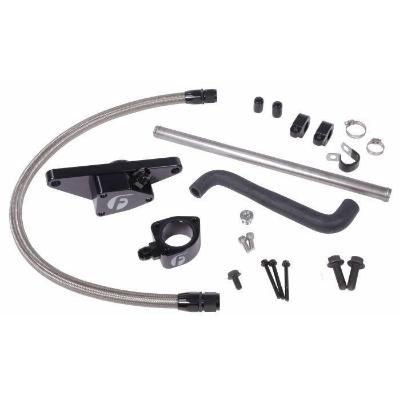 Picture of Fleece Performance Coolant Bypass Kit - Dodge Cummins 2003-2005 5.9L Automatic Transmission - w/ Stainless Steel Braided Line