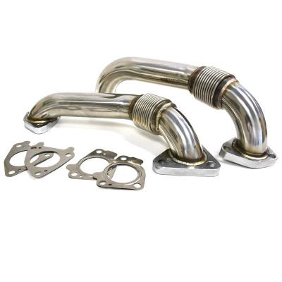 P-UPK-66D - Replacement Up-PIpes with Gaskets for 2001-2016 GMC Chevy Duramax 6.6L diesel pickups.